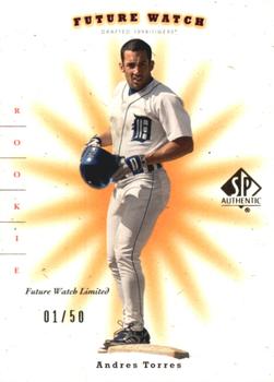 2001 SP Authentic - Limited #111 Andres Torres Front