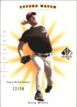 2001 SP Authentic - Limited #112 Greg Miller Front