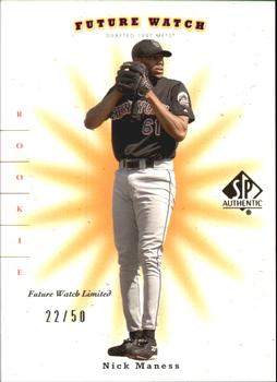 2001 SP Authentic - Limited #130 Nick Maness Front
