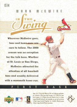 2001 SP Game Bat - In the Swing #IS14 Mark McGwire  Back