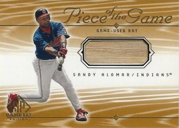 2001 SP Game Bat - Piece of the Game #SA Sandy Alomar Jr.  Front