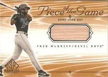 2001 SP Game Bat - Piece of the Game #FM Fred McGriff Front