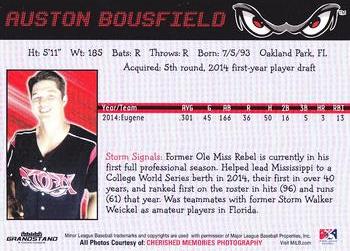 2015 Grandstand Lake Elsinore Storm #NNO Auston Bousfield Back