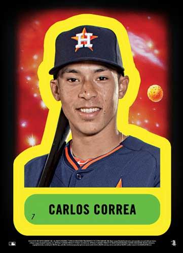 2016 Topps MLB Star Wars Tribute 5x7 - Gold 5x7 #7 Carlos Correa Front