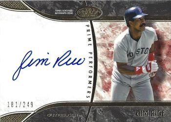 2016 Topps Tier One - Prime Performer Autographs #PP-JR Jim Rice Front
