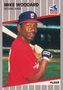 1989 Fleer #513 Mike Woodard Front