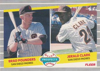 1989 Fleer #642 Brad Pounders / Jerald Clark Front