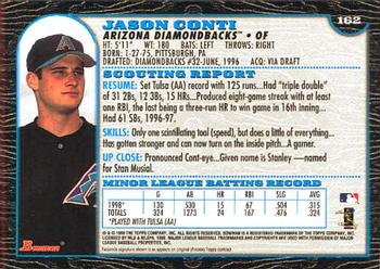 1999 Bowman #162 Jason Conti Back