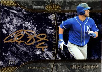 2016 Topps Tier One - Prime Performer Autographs Gold Ink #PP-AGO Alex Gordon Front