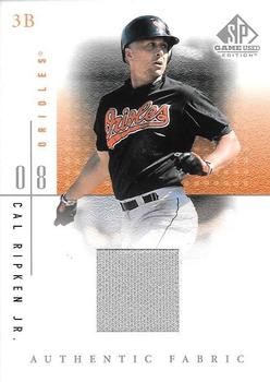 2001 SP Game Used Edition - Authentic Fabric #CR Cal Ripken Jr.  Front