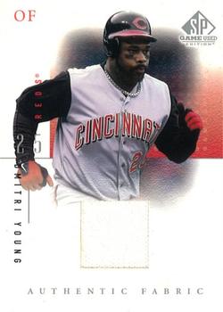 2001 SP Game Used Edition - Authentic Fabric #DY Dmitri Young  Front