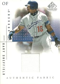 2001 SP Game Used Edition - Authentic Fabric #GS Gary Sheffield  Front