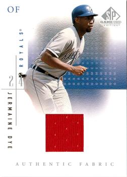 2001 SP Game Used Edition - Authentic Fabric #JDy Jermaine Dye Front