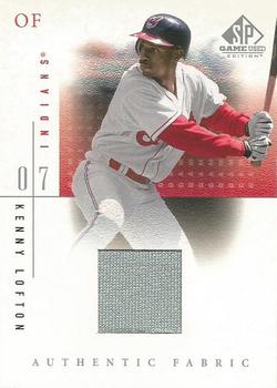 2001 SP Game Used Edition - Authentic Fabric #KL Kenny Lofton  Front