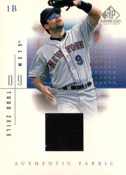 2001 SP Game Used Edition - Authentic Fabric #TZ Todd Zeile  Front