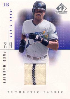2001 SP Game Used Edition - Authentic Fabric #FM Fred McGriff  Front