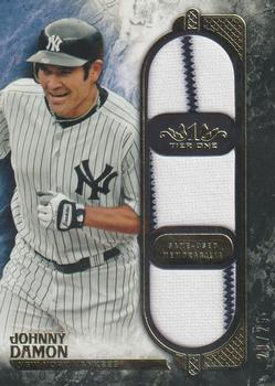 2016 Topps Tier One - Tier One Relics Triple Swatch #T1TR-JDA Johnny Damon Front