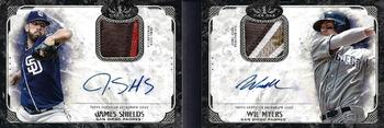 2016 Topps Tier One - Tier One Relic Dual Autographed Book #DATOR-SM James Shields/ Wil Myers Front