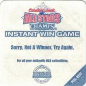 2003 Cracker Jack All-Stars #NNO Champs Sports Bonus Sticker Back