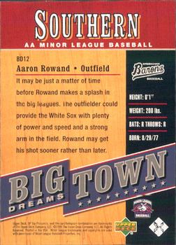 2001 SP Top Prospects - Big Town Dreams #BD12 Aaron Rowand  Back