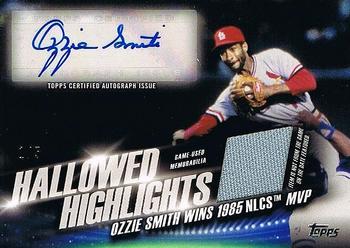 2016 Topps - Hallowed Highlights Autograph Relics (Series 2) #HHAR-OS Ozzie Smith Front