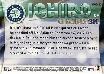 2016 Topps - Chasing 3000 #3000-20 Ichiro Back