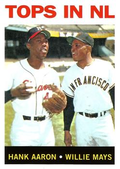 2016 Topps - Berger's Best (Series 2) #BB2-1964 Hank Aaron / Willie Mays Front