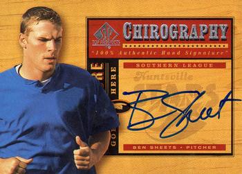 2001 SP Top Prospects - Chirography #BS Ben Sheets  Front