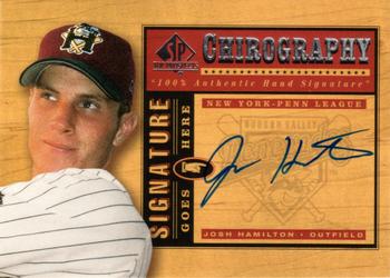 2001 SP Top Prospects - Chirography #JH Josh Hamilton  Front