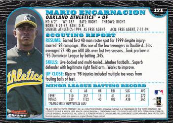 1999 Bowman Chrome #171 Mario Encarnacion Back