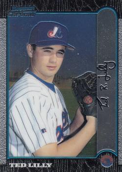 1999 Bowman Chrome #366 Ted Lilly Front