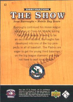 2001 SP Top Prospects - Destination: The Show #S7 Sean Burroughs  Back
