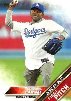 2016 Topps - First Pitch (Series 2) #FP-19 Kendrick Lamar Front