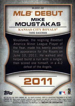 2016 Topps - MLB Debut Bronze (Series 2) #MLBD2-32 Mike Moustakas Back