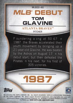 2016 Topps - MLB Debut Bronze (Series 2) #MLBD2-40 Tom Glavine Back