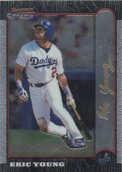 1999 Bowman Chrome - Gold #45 Eric Young  Front