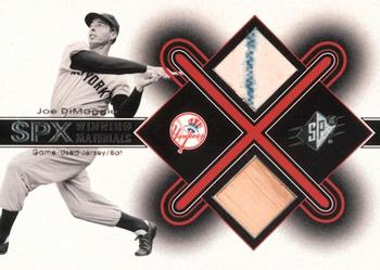 2001 SPx - Winning Materials Jersey/Bat #JD Joe DiMaggio  Front