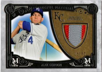 2016 Topps Museum Collection - Meaningful Material Prime Relics #MMPR-AGO Alex Gordon Front