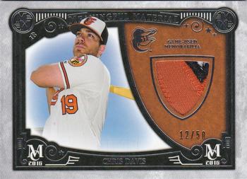 2016 Topps Museum Collection - Meaningful Material Prime Relics #MMPR-CD Chris Davis Front