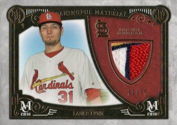 2016 Topps Museum Collection - Meaningful Material Prime Relics Gold #MMPR-LL Lance Lynn Front