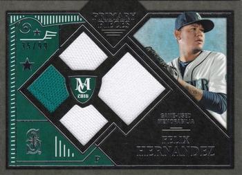 2016 Topps Museum Collection - Single-Player Primary Pieces Quad Relics #PPQR-FH Felix Hernandez Front