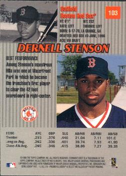 1999 Bowman's Best #103 Dernell Stenson Back