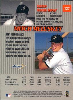 1999 Bowman's Best #127 Mitch Meluskey Back