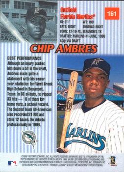 1999 Bowman's Best #161 Chip Ambres Back