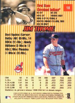1999 Bowman's Best #18 Jim Thome Back