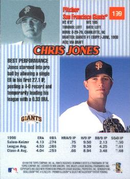 1999 Bowman's Best #199 Chris Jones Back