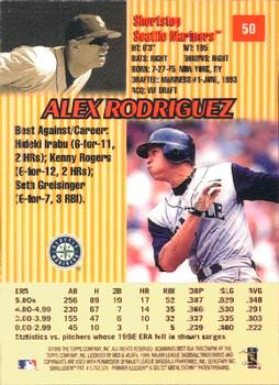 1999 Bowman's Best #50 Alex Rodriguez Back