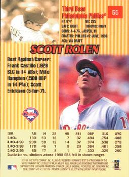1999 Bowman's Best #55 Scott Rolen Back