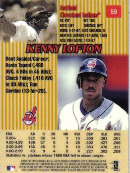 1999 Bowman's Best #59 Kenny Lofton Back