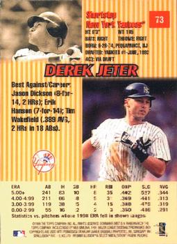 1999 Bowman's Best #73 Derek Jeter Back